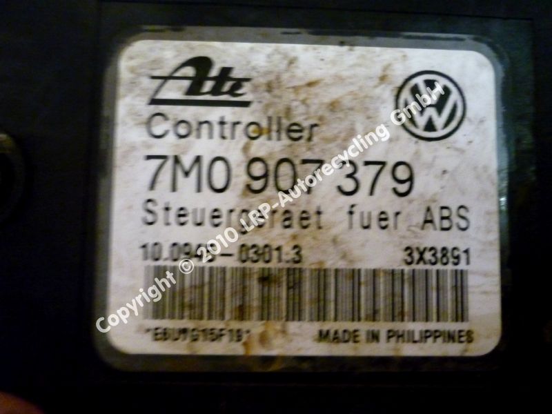 VW Sharan 7M ABS Hydroaggregat 7M0614111K 10020300694 ATE BJ1997